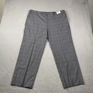 Peter Millar SB Flynn Trouser Dress Pants Men's 40x28 Gray Plaid New